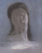 Odilon Redon les yeux clos oil painting on canvas